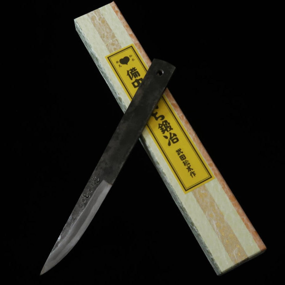 武田刃物TAKEDA 備中手打ち鍛冶 日立青紙スーパー鋼 小刀（80mm）