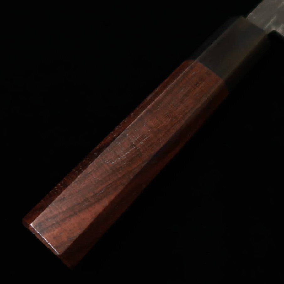 Miura Aogami No. 2 Single-Edged Utility Knife with Rosewood Octagonal Handle (120mm)