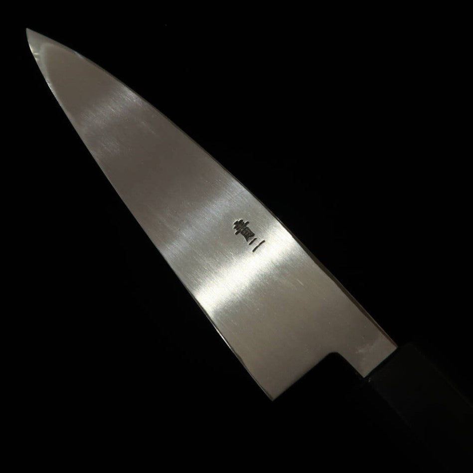 MIURA Aogami nº 2 cuchillo utilitario de filo simple mango octogonal de palisandro (120 mm)