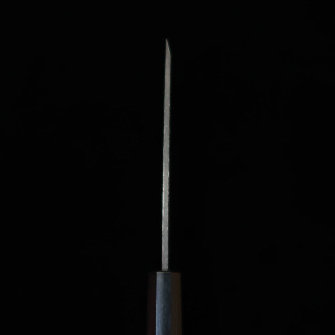 MIURA Aogami nº 2 cuchillo utilitario de filo simple mango octogonal de palisandro (120 mm)