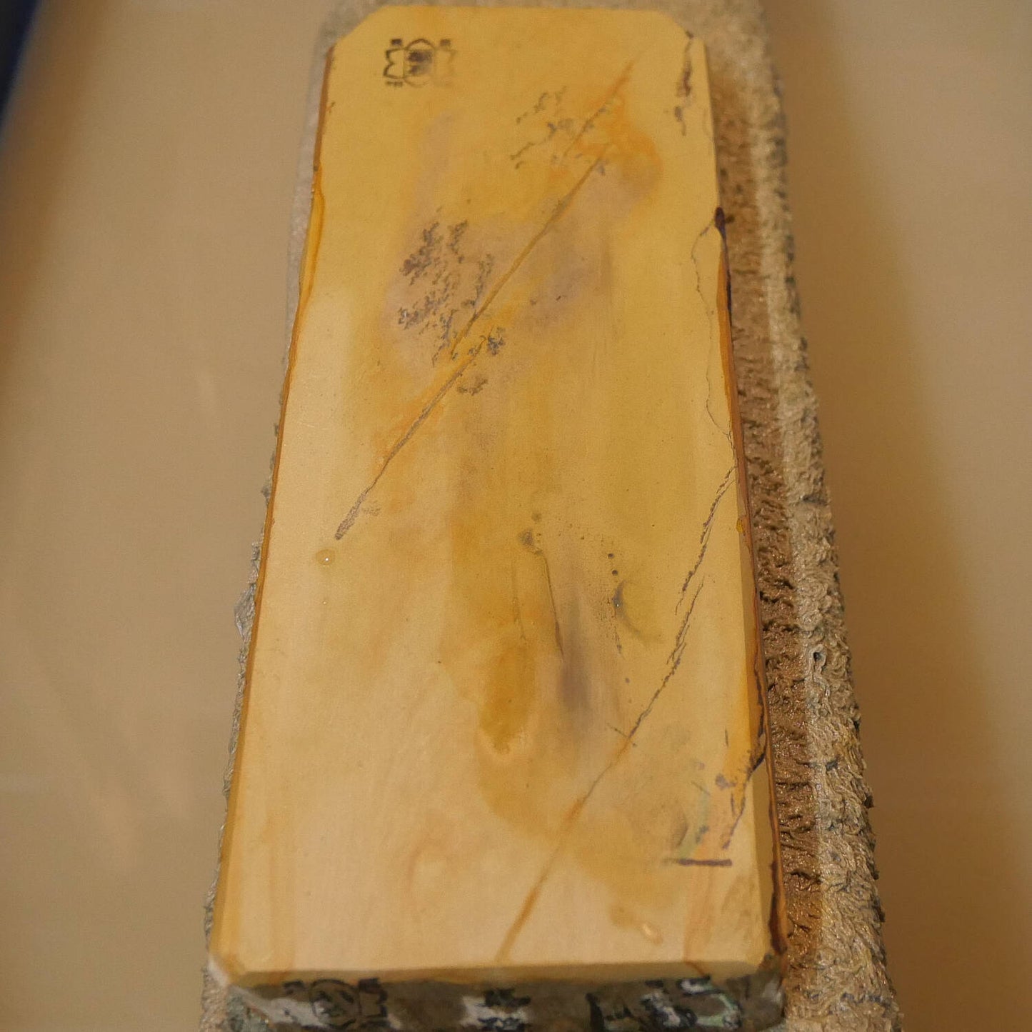 Pierre à aiguiser naturelle Umajimayama type 80 marron bonne qualité 68×186×22 mm