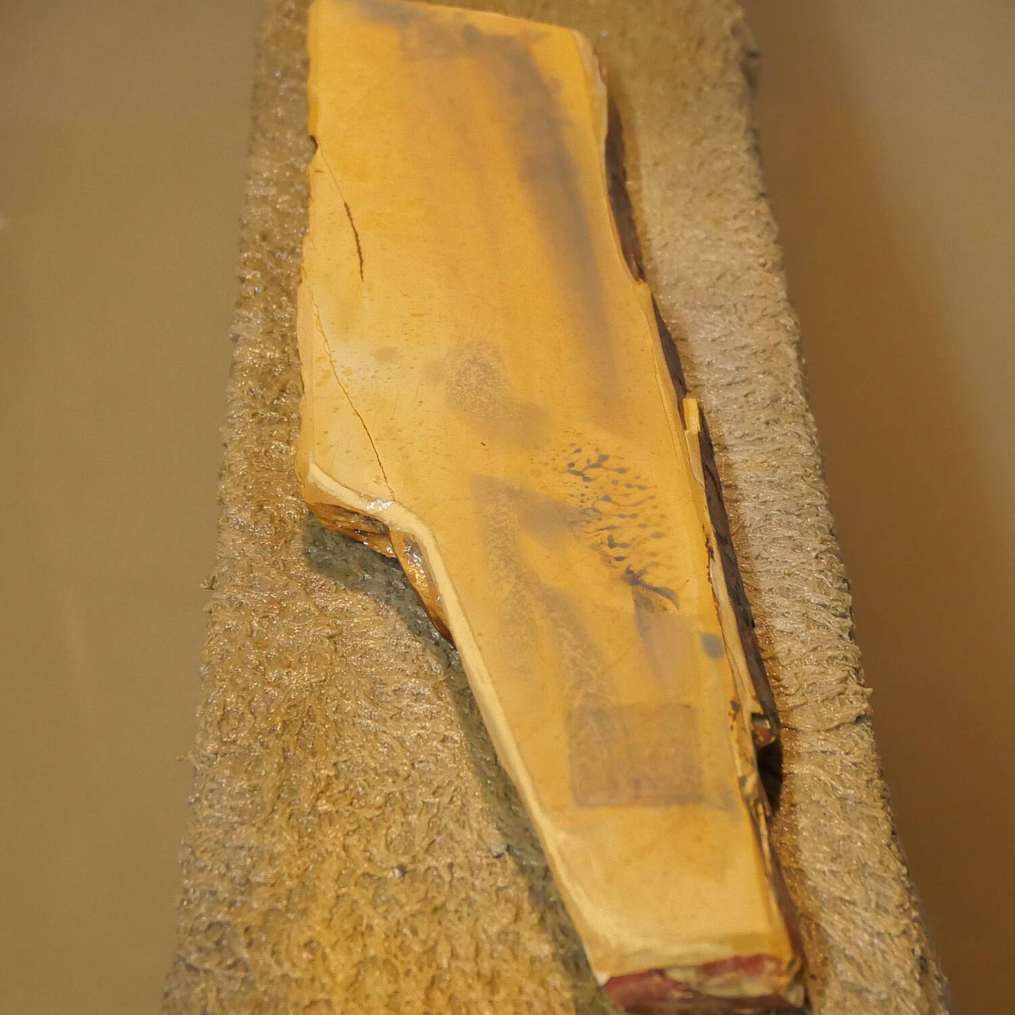 Piedra de afilar natural Nakayama Era Hatanaka Coppa cortada a mano (58×207×15 mm)