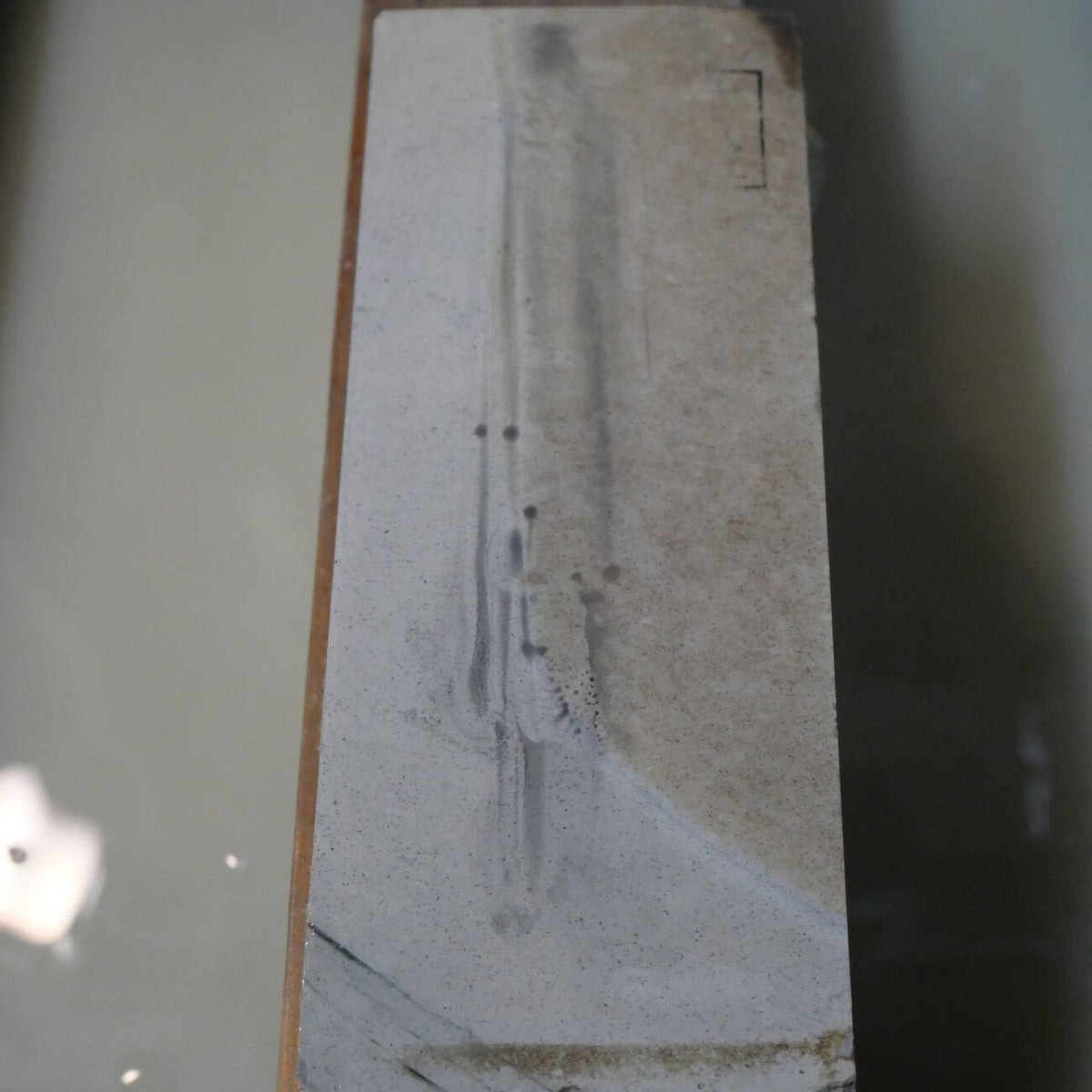 天然砥石　大突　40型　緑箱　79×213×34mm