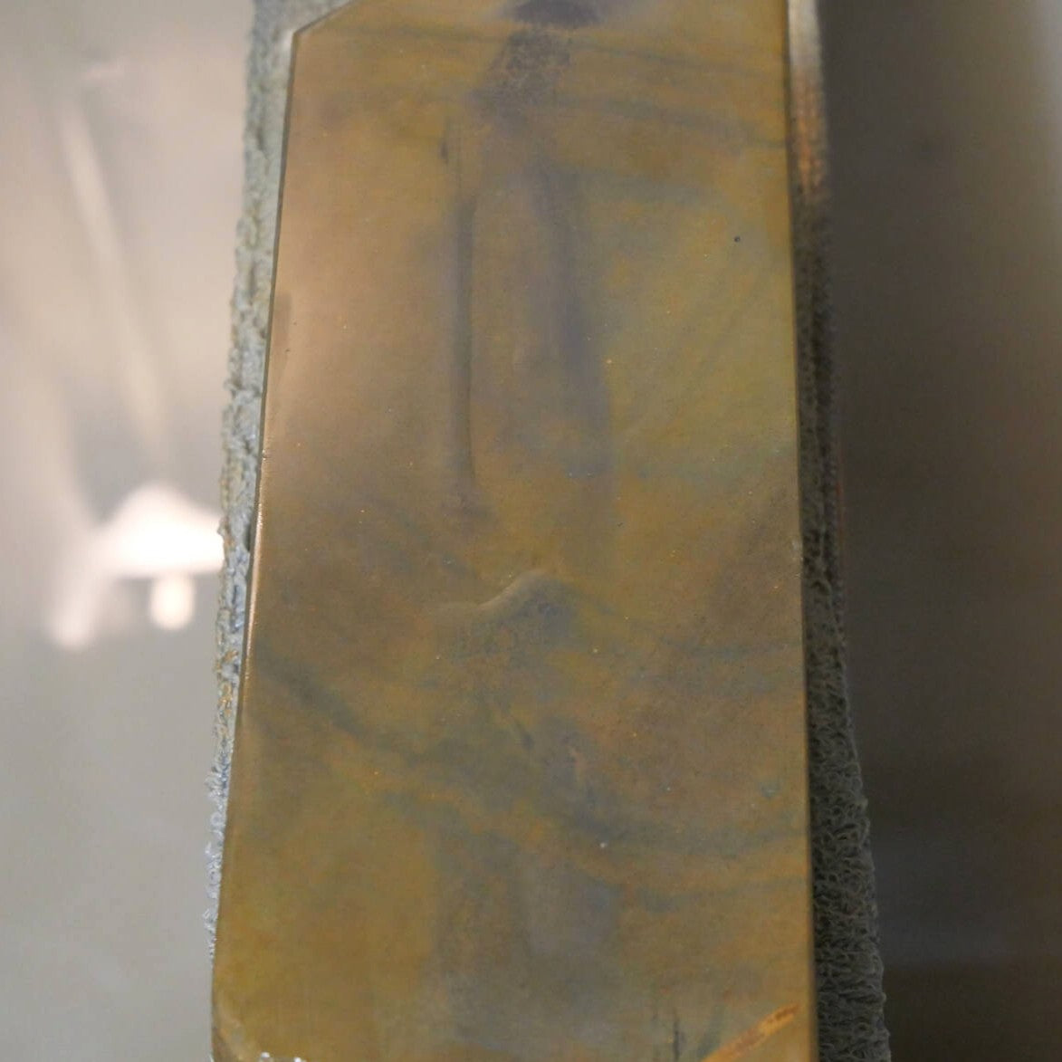 天然砥石　馬路山 合砥 黒茶 80型　66×177×35mm