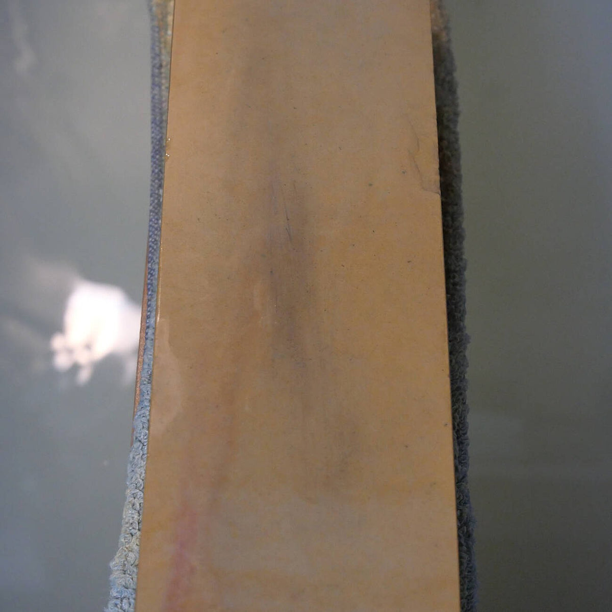Piedra de afilar natural Ōtsuki, tipo “sol”, ancha, 67×210×37 mm