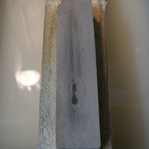 Pedra de amolar natural Nakayama Aoto, cor mizu-asagi, formato tipo “san”, 45 × 206 × 45 mm