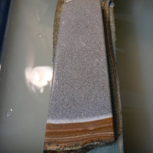 澪つくしひめ 天然砥石 伊豫銘砥 M46　こくぞ くろ　76×214×27ｍｍ