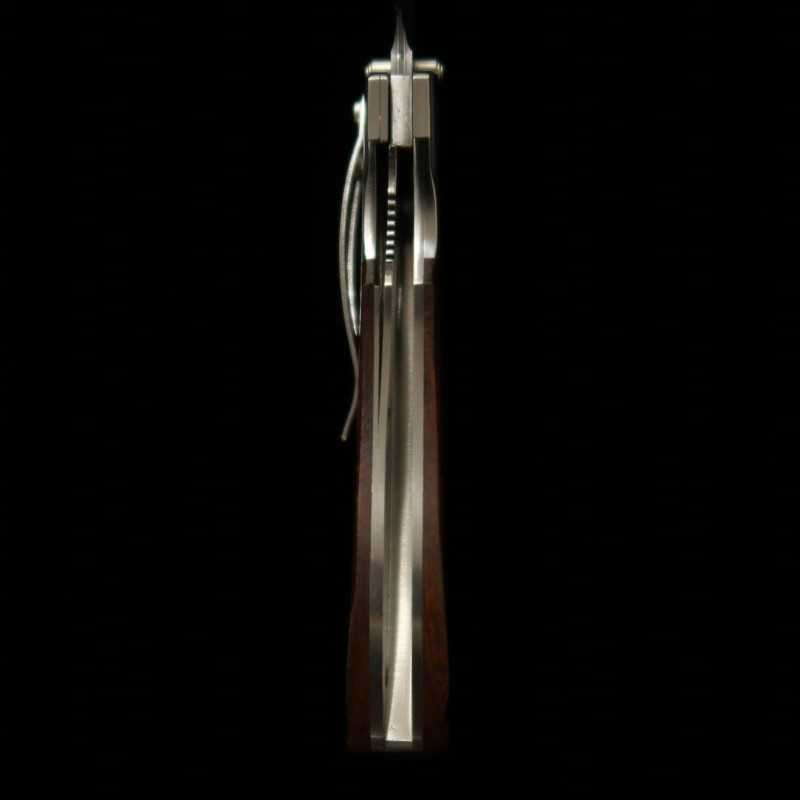Navaja plegable MCUSTA Shinra Mixture Ripple SPG2 mango de madera de hierro MC-0141G- (71mm)