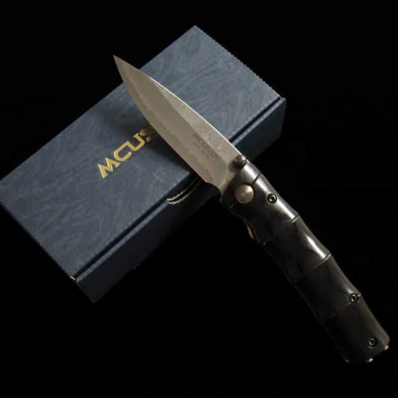 エムカスタMCUSTA　森羅　エモーションシリーズ　竹　ダマスカス　VG-10　 MC-0076DP - (71mm)