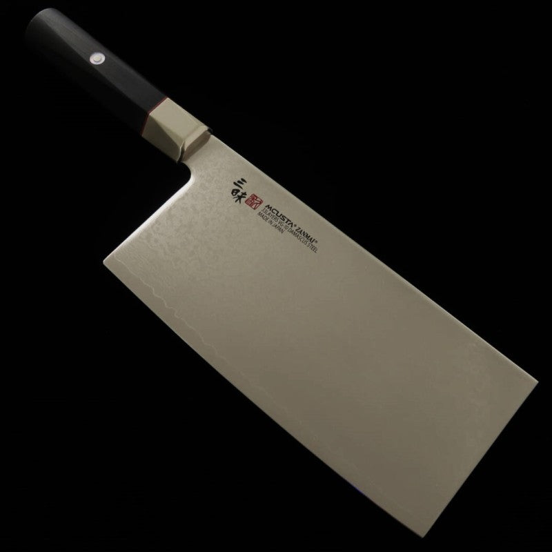 MCUSTA ZANMAI Sur commande, couteau chinois VG10 Damas (180 mm)