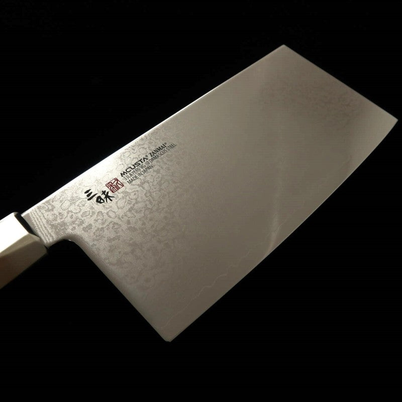 MCUSTA ZANMAI Sur commande, couteau chinois VG10 Damas (180 mm)