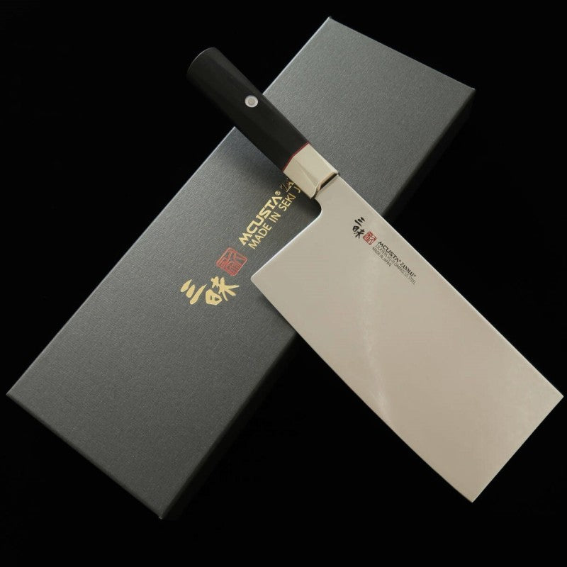 MCUSTA ZANMAI Sur commande, couteau chinois VG10 Damas (180 mm)