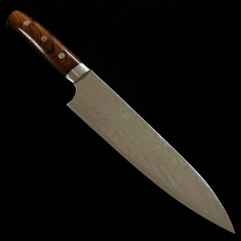 Saji Takeshi R2 acabado diamante gyuto mango de ironwood (180-240 mm)