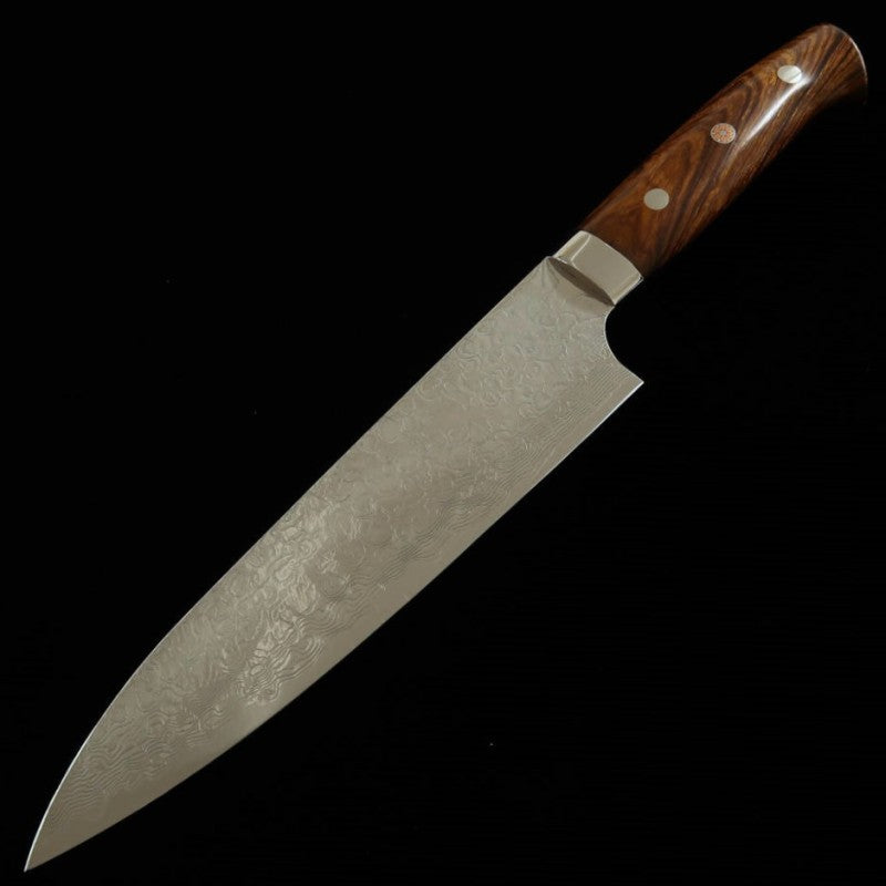 Saji Takeshi R2 acabado diamante gyuto mango de ironwood (180-240 mm)