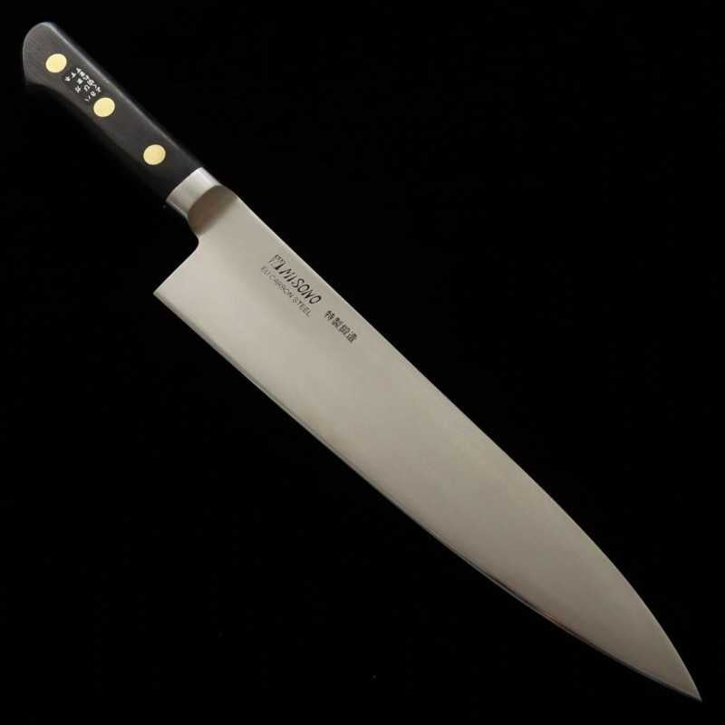 Misono MISONO EU Carbon Gyuto Mango de laminado negro (180–270 mm)