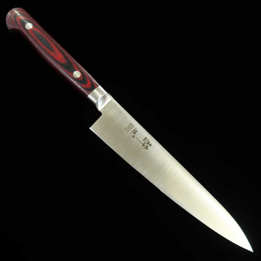 酔心 SUISIN INOX PREMIUM ペティ マイカルタ ハンドル 赤/黒 (150mm)