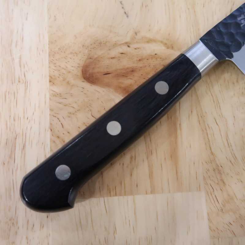MIURA Petty Aogami Super steel Hammered Black Plywood Handle (135/150mm)