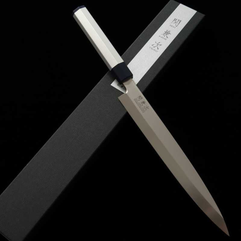 Yanagiba SEKI KANETSUGU mango de aluminio (240/270mm)