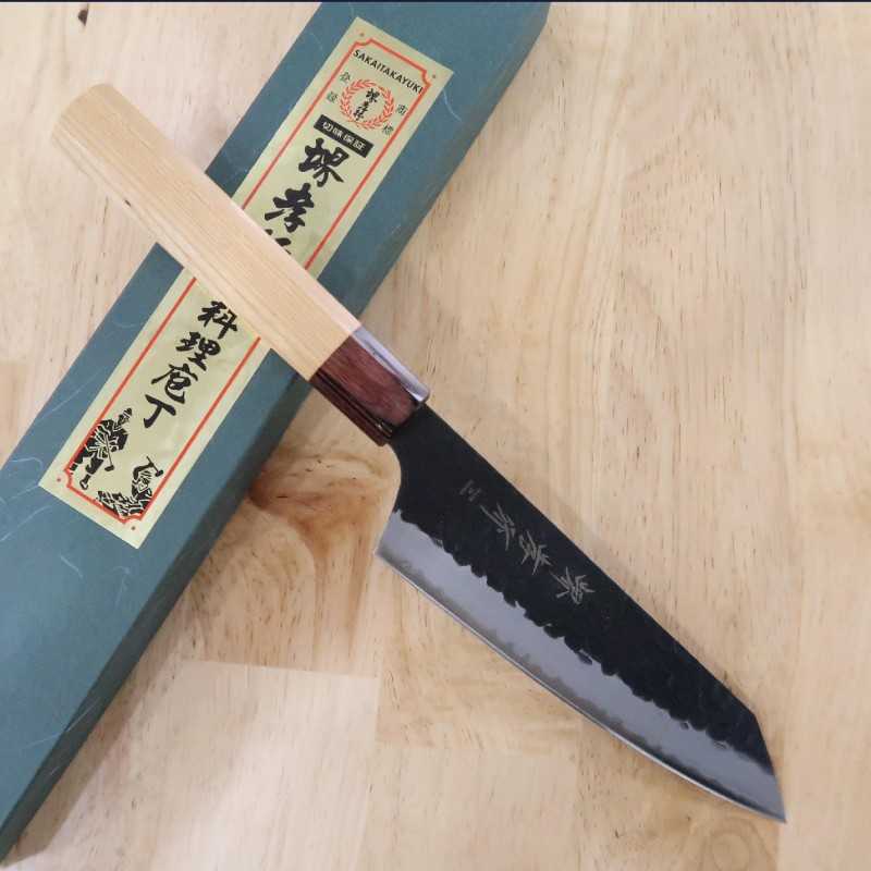SAKAI TAKAYUKI Kengata Santoku Aogami Super steel (160mm)