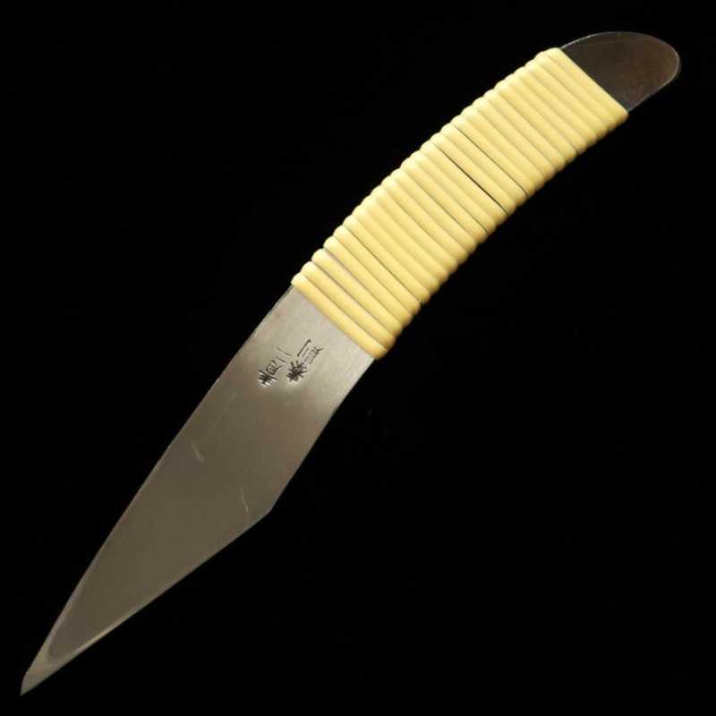 Kiridashi, blue steel, pistol type, wisteria-wrapped handle (24/30mm)
