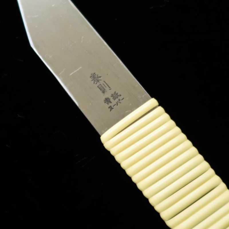 Cuchillo pequeño kiridashi Acero Aogami Super Mango enrollado en ratán (24/30 mm)
