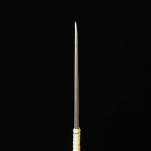 Cuchillo pequeño kiridashi Acero Aogami Super Mango enrollado en ratán (24/30 mm)