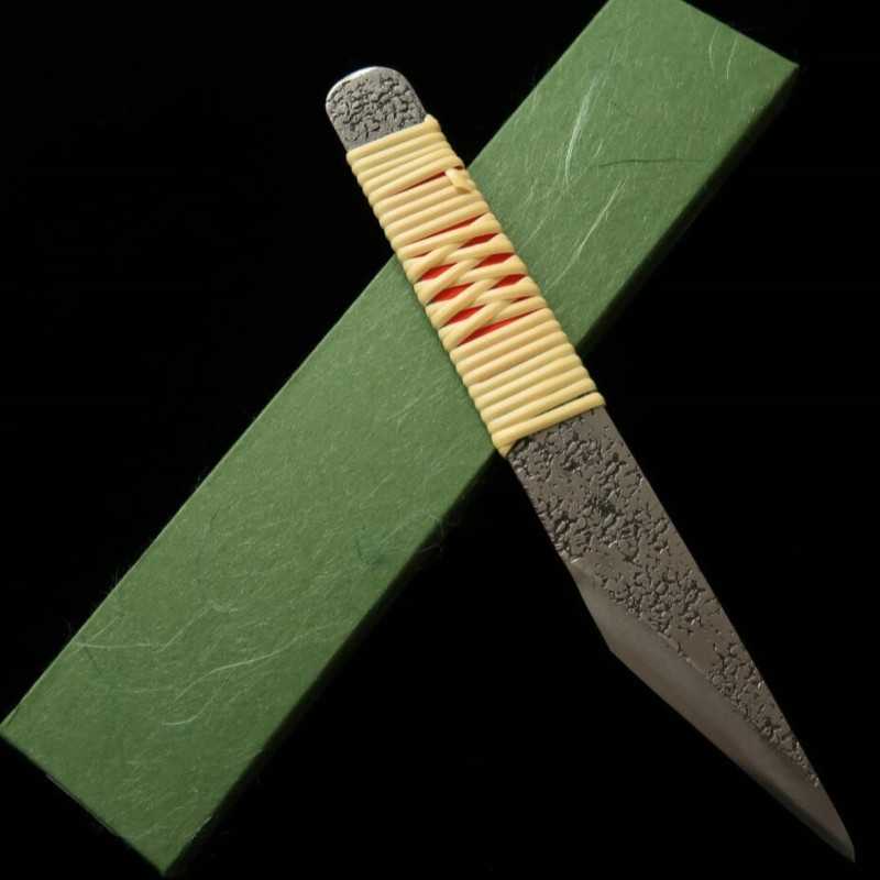 Kiridashi, aogami super, wisteria wrap handle (24/30mm)