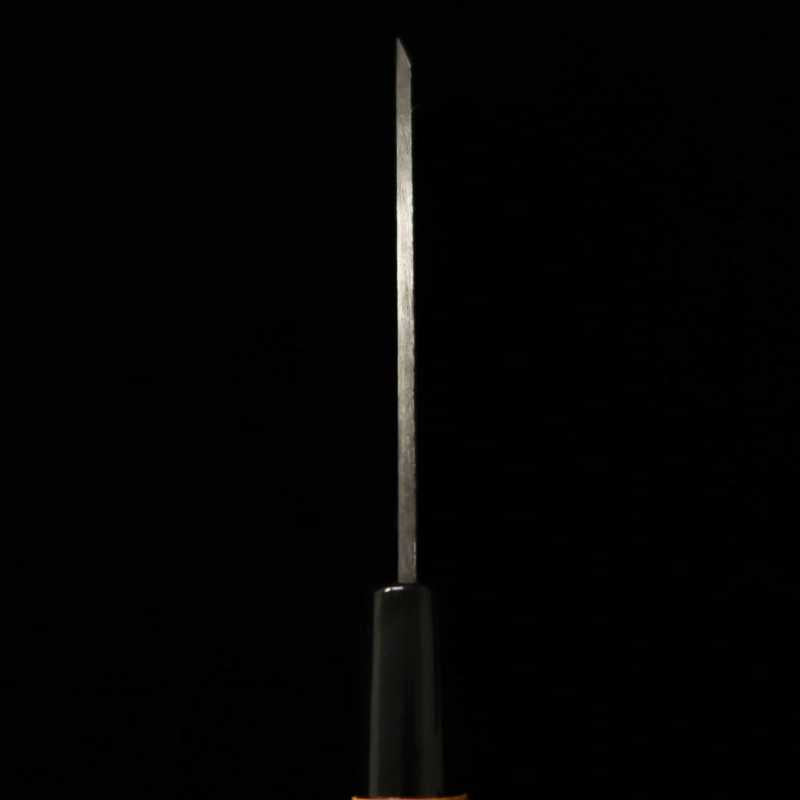 MIURA Ajikiri Single-Edged Aogami No. 2 Kurouchi Zelkova Handle (105mm)