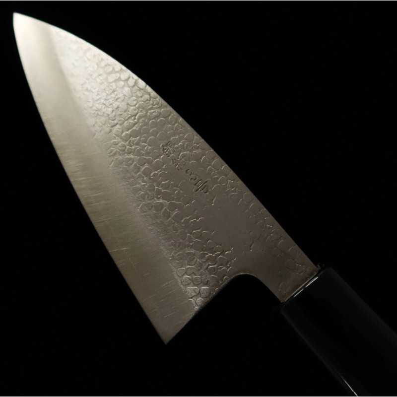 MIURA Gin3 Hoja doble filo para jurel, mango de olmo (105/120mm)