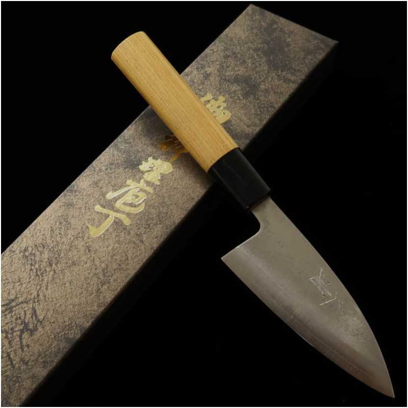 MIURA Gin3 Hoja doble filo para jurel, mango de olmo (105/120mm)