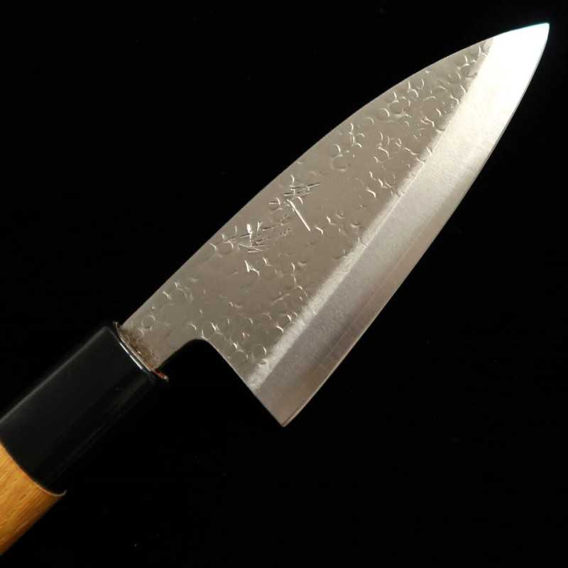 三浦 MIURA  銀紙三号　アジ切 欅柄 (105mm)