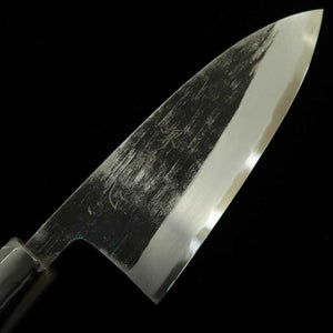 酔心 SUISIN 富樫Black 富樫憲治作 黒鍛造 白紙二号 アジ切り (120mm)