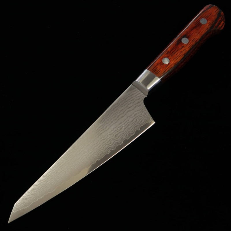 堺孝行 SAKAI TAKAYUKI 骨スキ VG10 33層ダマスカス 鎚目 マホガニー柄 (150mm)