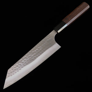ANRYU, Bunka, Blue Steel No.2, Polished and Hammered Finish with Wenge Octagonal Handle (170mm)