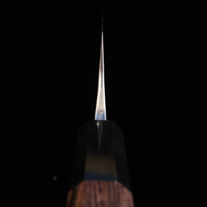 ANRYU, Bunka, Blue Steel No.2, Polished and Hammered Finish with Wenge Octagonal Handle (170mm)