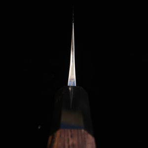 ANRYU, Bunka, Blue Steel No.2, Polished and Hammered Finish with Wenge Octagonal Handle (170mm)