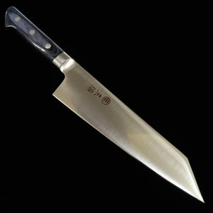 MIURA, Bunka, AUS8, manche en bois laminé bleu (195mm)