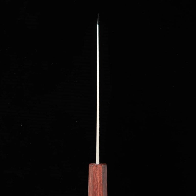 三浦 MIURA 文化 銀紙三号 紫樫八角柄  (170mm)