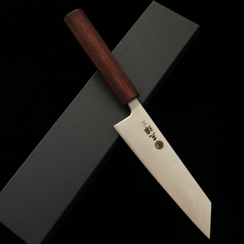 三浦 MIURA 文化 銀紙三号 紫樫八角柄  (170mm)
