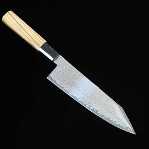 Miura 三浦 acero inoxidable VG10 damasco ennegrecido, cuchillo bunka (180 mm)