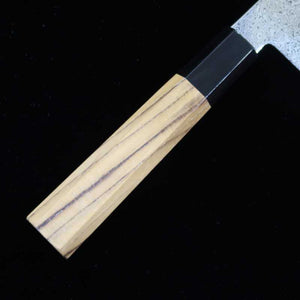 Miura 三浦 acero inoxidable VG10 damasco ennegrecido, cuchillo bunka (180 mm)