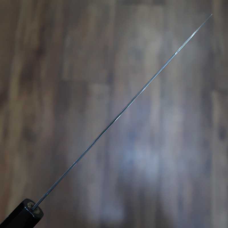 Miura 三浦 acero inoxidable VG10 damasco ennegrecido, cuchillo bunka (180 mm)