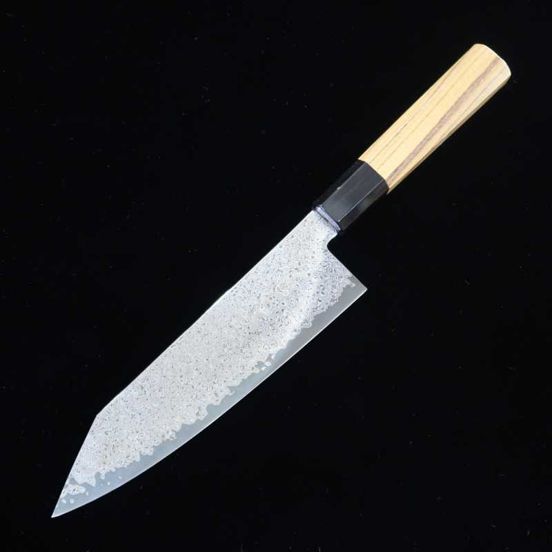 Miura 三浦 acero inoxidable VG10 damasco ennegrecido, cuchillo bunka (180 mm)