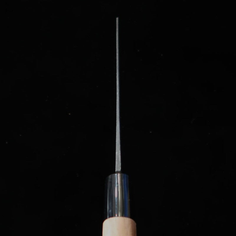 Miura bunka Shirogami #2 acabado negro, mango de nogal (190 mm)