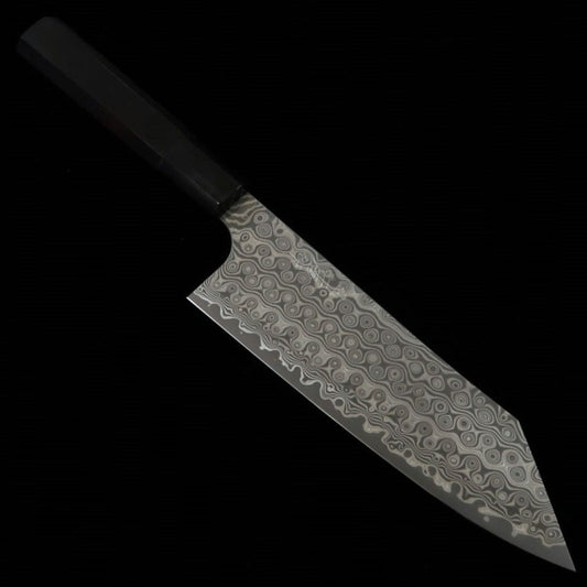 Nigara Blade Forge NIGARA Bunka SG2 Dark Pattern Damascus Buffalo Ebony Handle (180mm) 