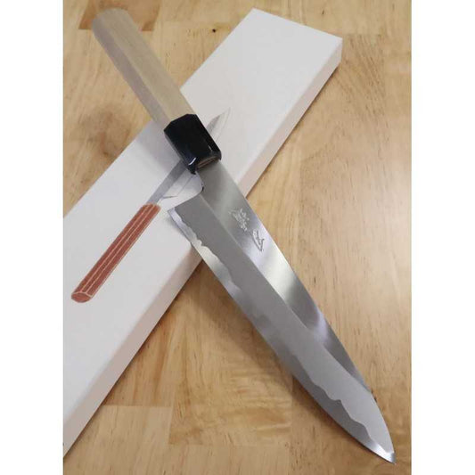 Gyuto HADO Pure White no.1 Stainless Steel Buffalo Octagonal Handle (210/240mm)