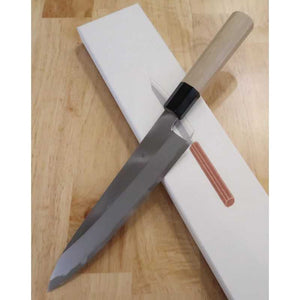 Gyuto HADO Junpaku Shirogami no.1, núcleo de acero inoxidable, mango octogonal de magnolia (210/240mm)