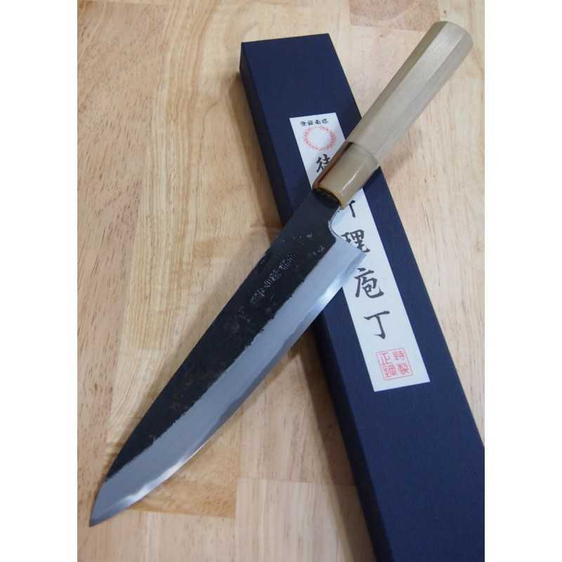 MIURA Itadaki Miura Tanaka Giichi Aço Branco nº 2 Kurouchi Gyuto (210/240mm)