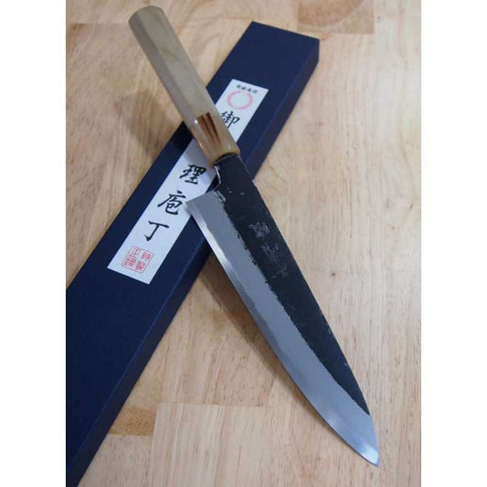 三浦頂MIURA Itadaki 堺義一 白紙二号 黒打 牛刀 （210/240mm）