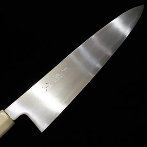 三浦頂MIURA Itadaki 田中義一 白紙二号 牛刀 Mヘアライン仕上げ 白水牛八角柄 (210/240mm)